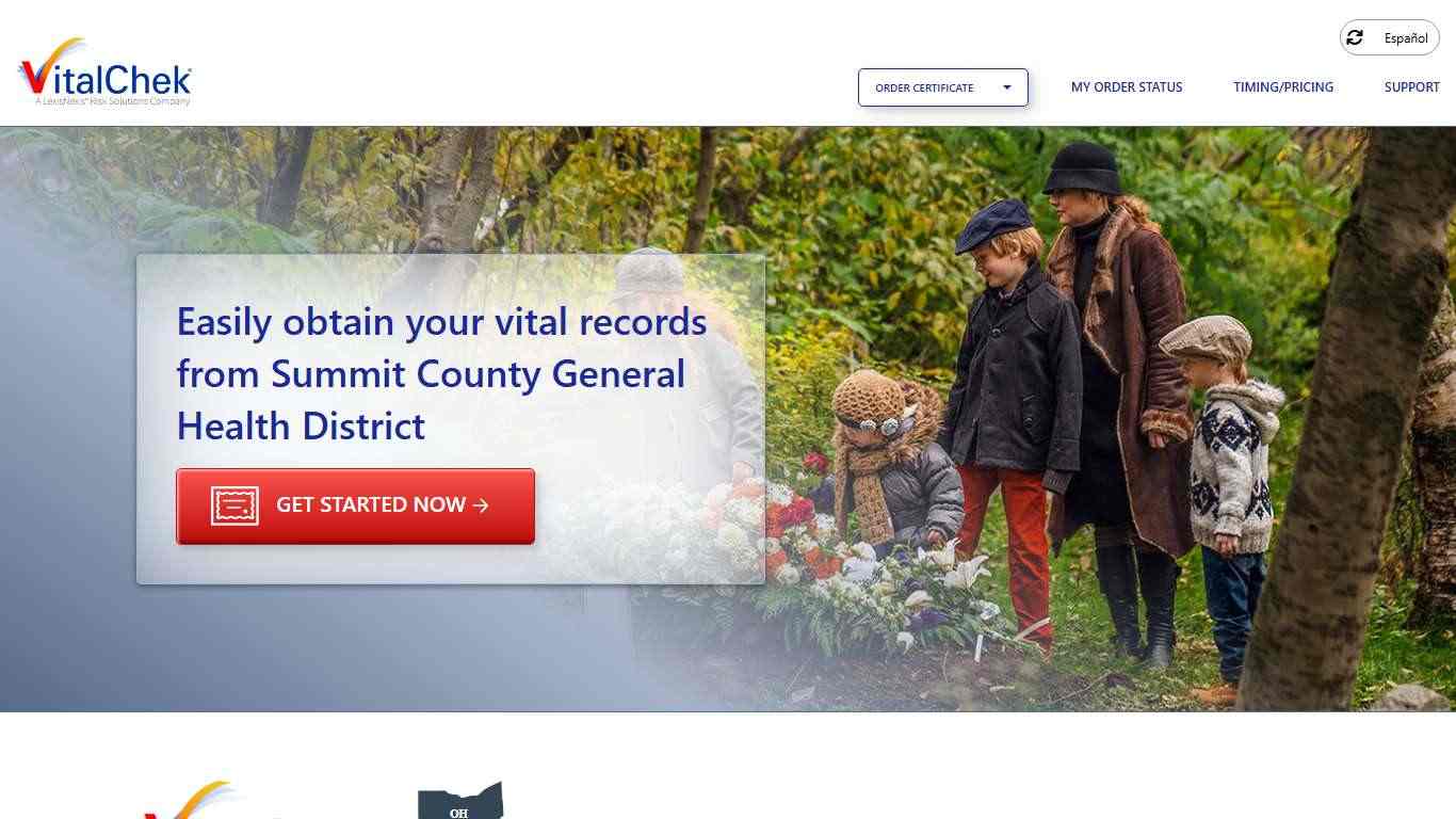 Summit County General Health District (OH) | Order Certificates - VitalChek